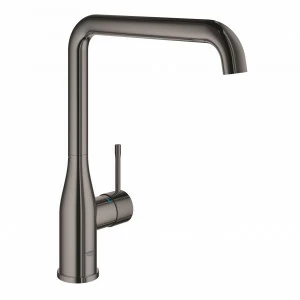 Смеситель для кухни GROHE Essence New, L-излив, тёмный графит глянец (30269A00)