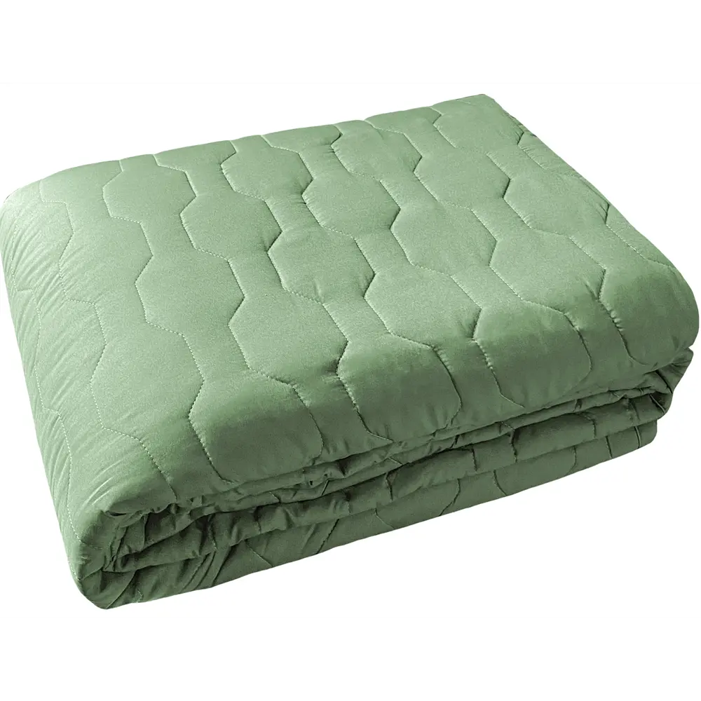Покрывало 200x240 см микрофибра цвет оливковый 82830672 STLM-2028076 Santreyd
