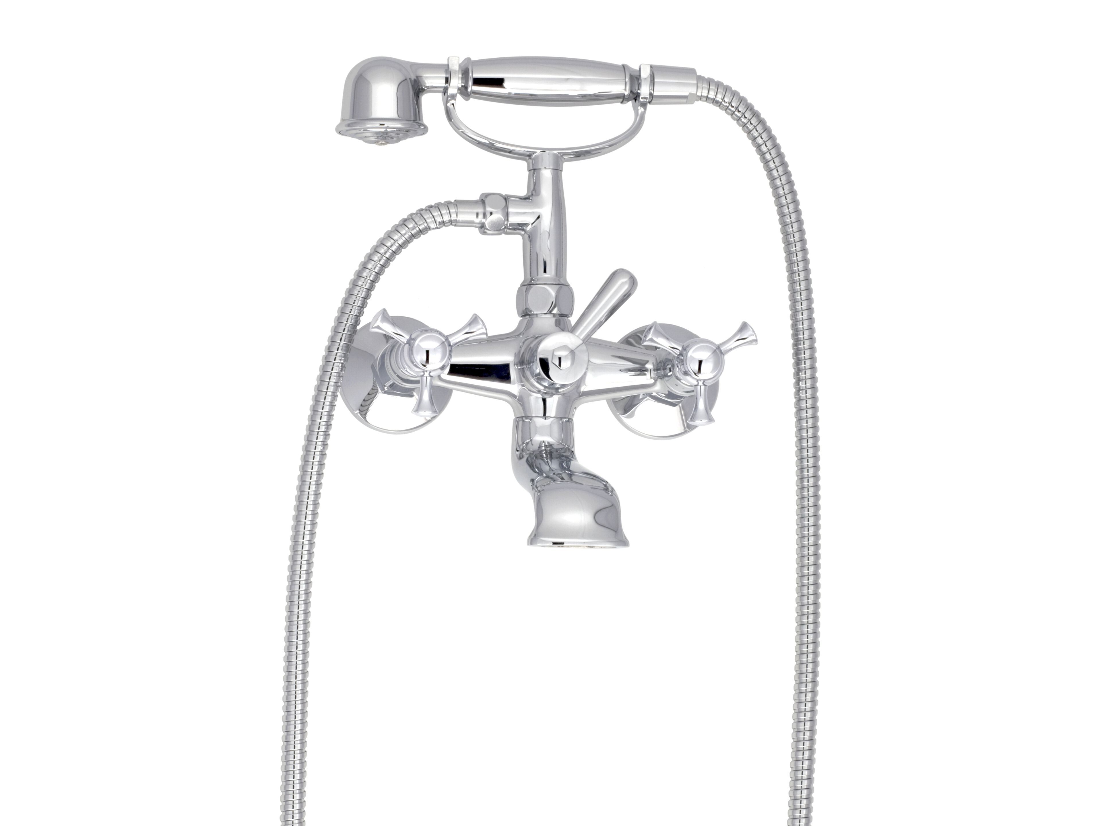 Настенный наружный смеситель для ванны с ручным душем BARIL Eva B71 ARCH-00019559