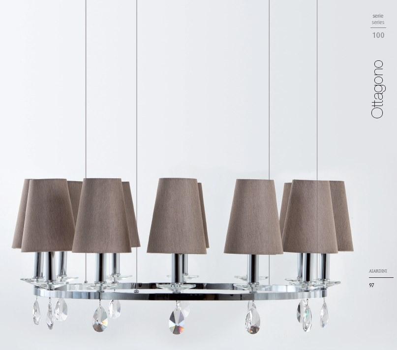 Aiardini Подвесной светильник с кристаллами Ottagono sun-id-1368915 - Вид №1