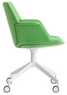 Lapalma Вращающееся офисное кресло из ткани на колесиках Uno S232 - Вид №3