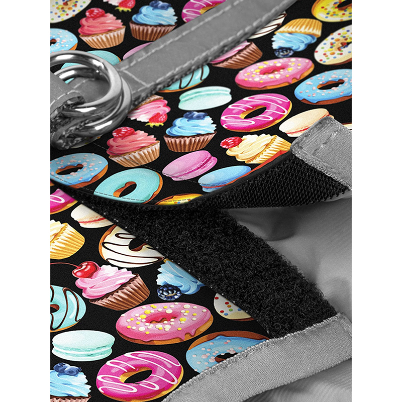 ПР0053674 Шлейка для собак Waudog с рисунком Пончики (S1, обхват груди 40-45см, обхват шеи 29-31см) COLLAR  - Вид №2