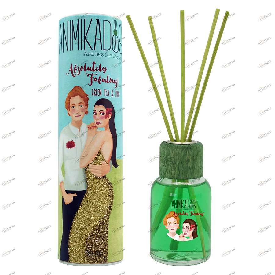 Диффузор ароматический 50 мл цитрусовый Absolutely Fabulous Animikados AMBIENTAIR  00-3881066 Зеленый 