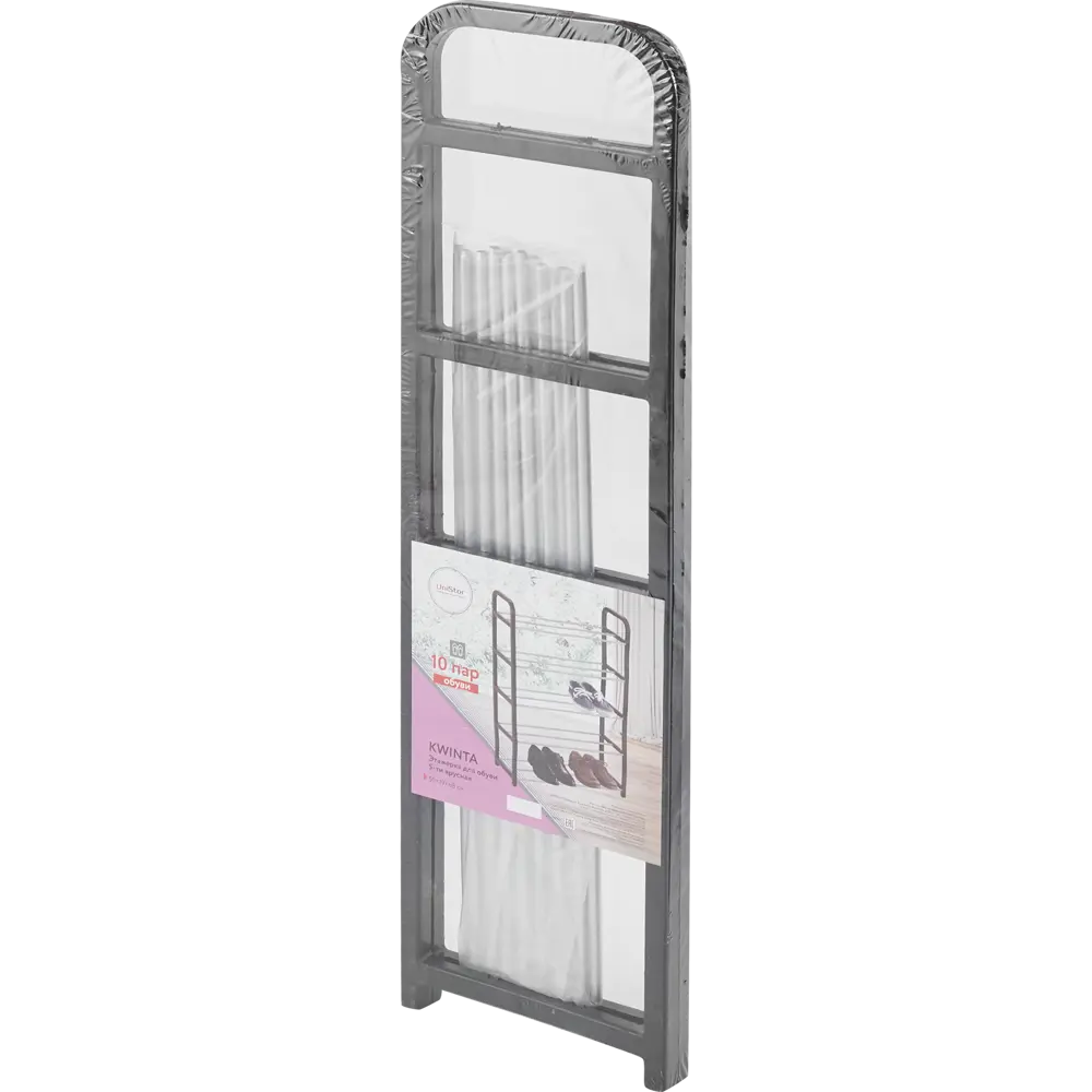 Этажерка для обуви Kwinta 68x50x19 см 5 полок пластик черный 86153919 STLM-2075678 Santreyd  - Вид №5
