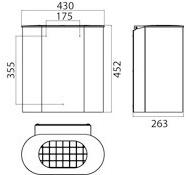 Emco Bad Мусорный ящик из нержавеющей стали System2 3553 001 02 - Вид №1