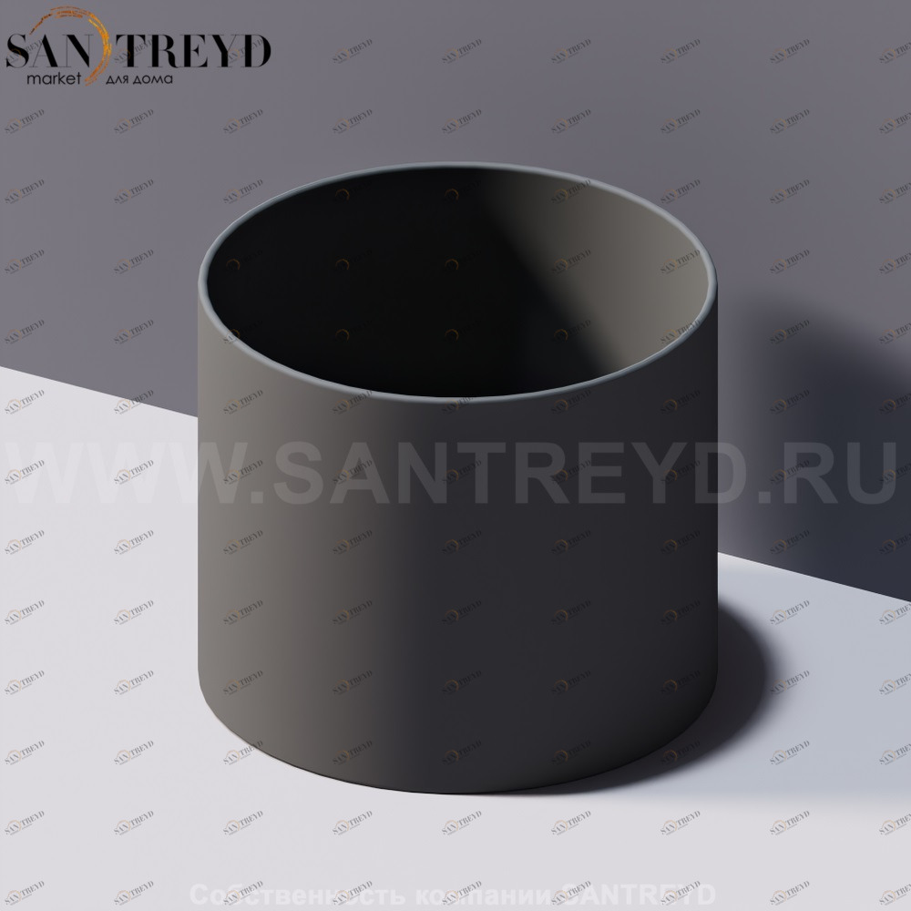 Agape GEMMA Контейнер 12 см серый ACOM253LG