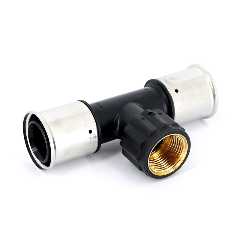 Тройник пресс-В PVDF HENCO 40х1"x40 13PK400640