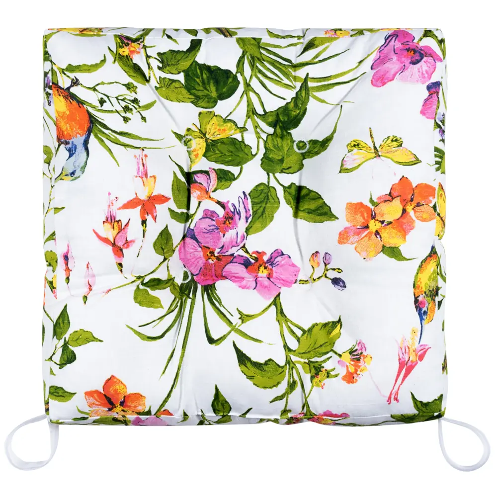 Подушка для стула Altali Колибри 40x40 см хлопок мультиколор 89076481 STLM-2089764 