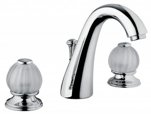 5501 Смеситель для раковины на три отверстия со сливным клапаном 1,1 / 4 ”. Bongio Rivoli