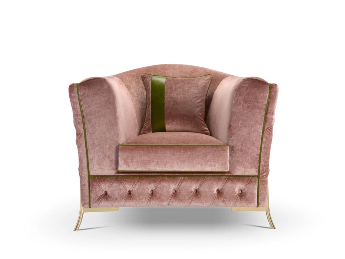 Кресло capitonné из ткани Domingo Salotti Nefele ARCH-00116486 - Вид №3