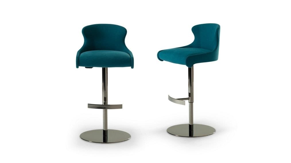 Высокий тканевый стул с подставкой для ног ROCHE BOBOIS Steeple ARCH-00117800 - Вид №1