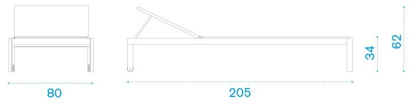 Ethimo Откидной садовый шезлонг из пвх Allaperto Aale00two - Вид №7