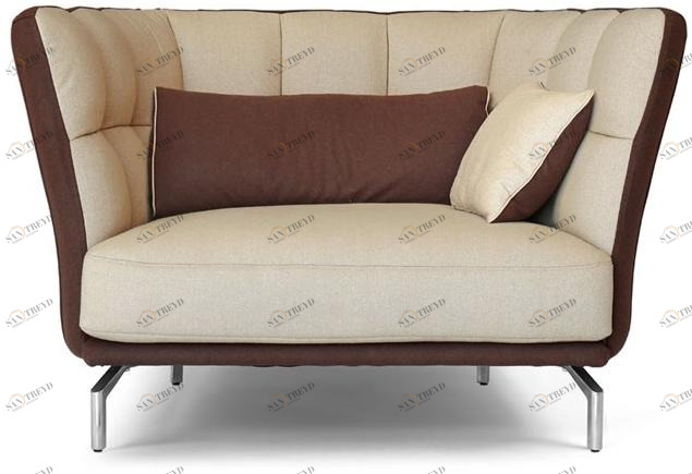 Giovannetti Кресло из ткани с подлокотниками Carlton sun-id-1507675