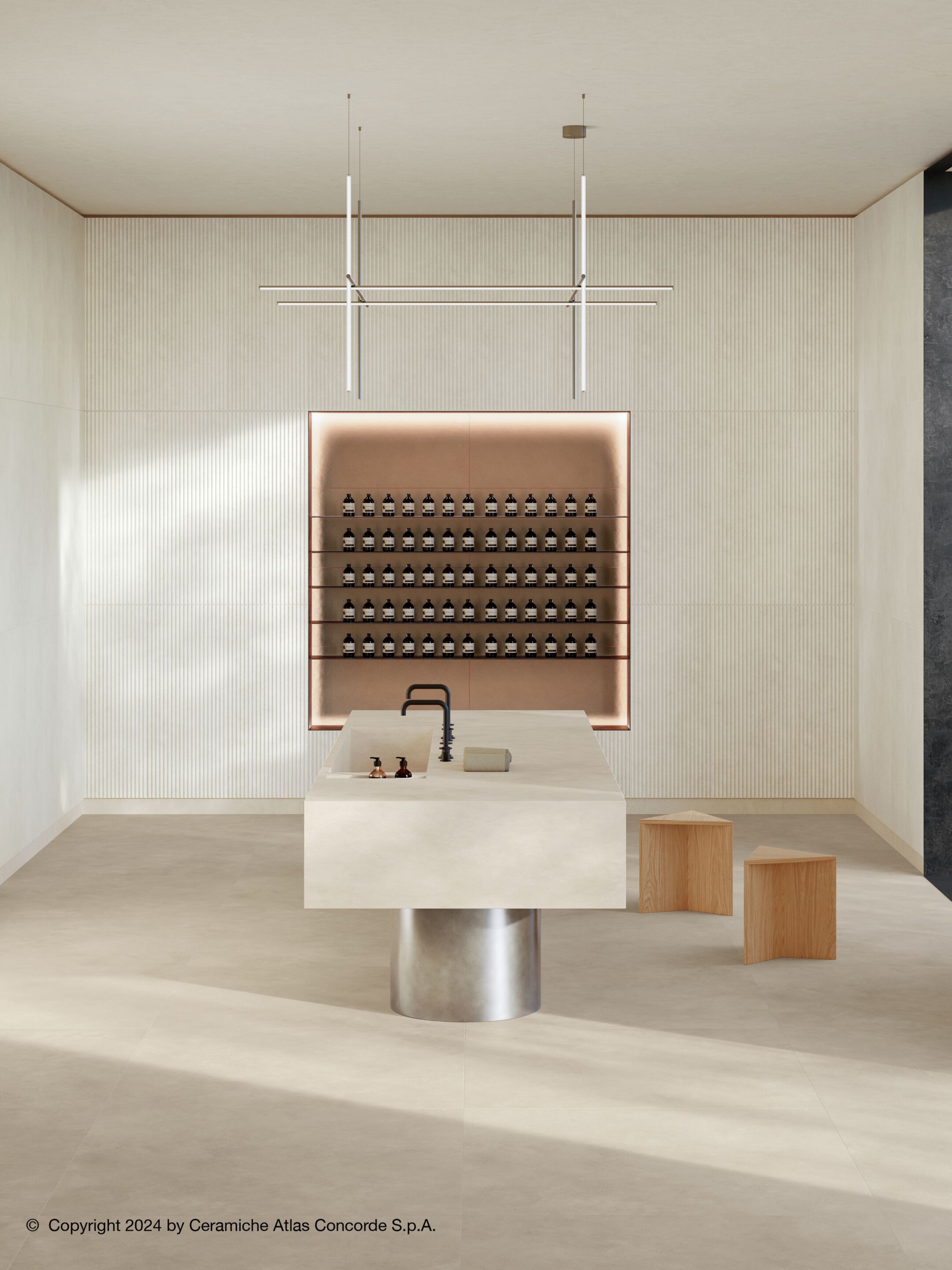 Пол / керамогранит с эффектом цемента Atlas Concorde Boost Expression ARCH-00072605 - Вид №1