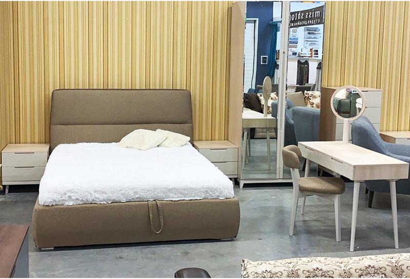 1436 Стол туалетный Сканди Жемчужно-белый R-HOME 4003454h_Жемчуг + 400345h_Грей - Вид №1