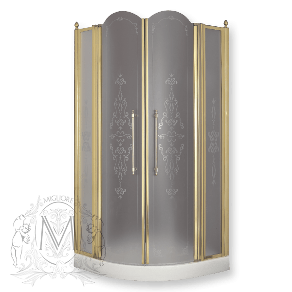 Душевой уголок MIGLIORE Diadema, 90 х 90 х 185 см, стекло прозрачное с декором ML.DDM-22.690.TR.DO - Вид №2