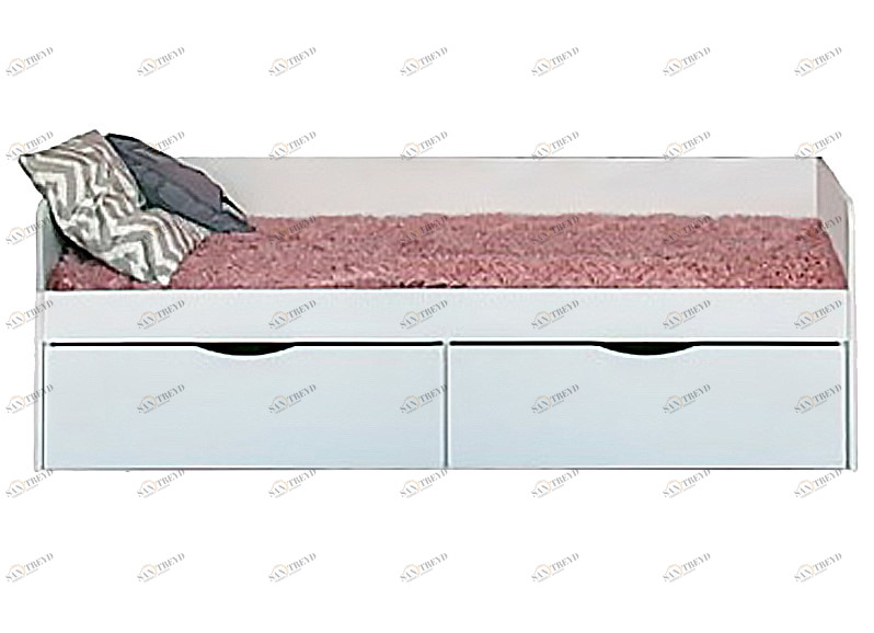 Подростковый диван-кровать с 2 ящиками "Зефир" МАНДАРИН ЗЕФИР 178702 Белый Santreyd 