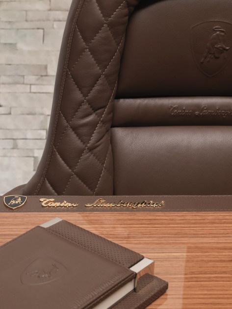 Tonino Lamborghini Casa Поворотное кожаное кресло Executive с 5-ю спицами и колесами Long beach sun-id-1411317 - Вид №1