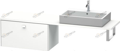 BR512401818 Brioso Шкафчик для компактной консоли Белый матовый, декор Duravit