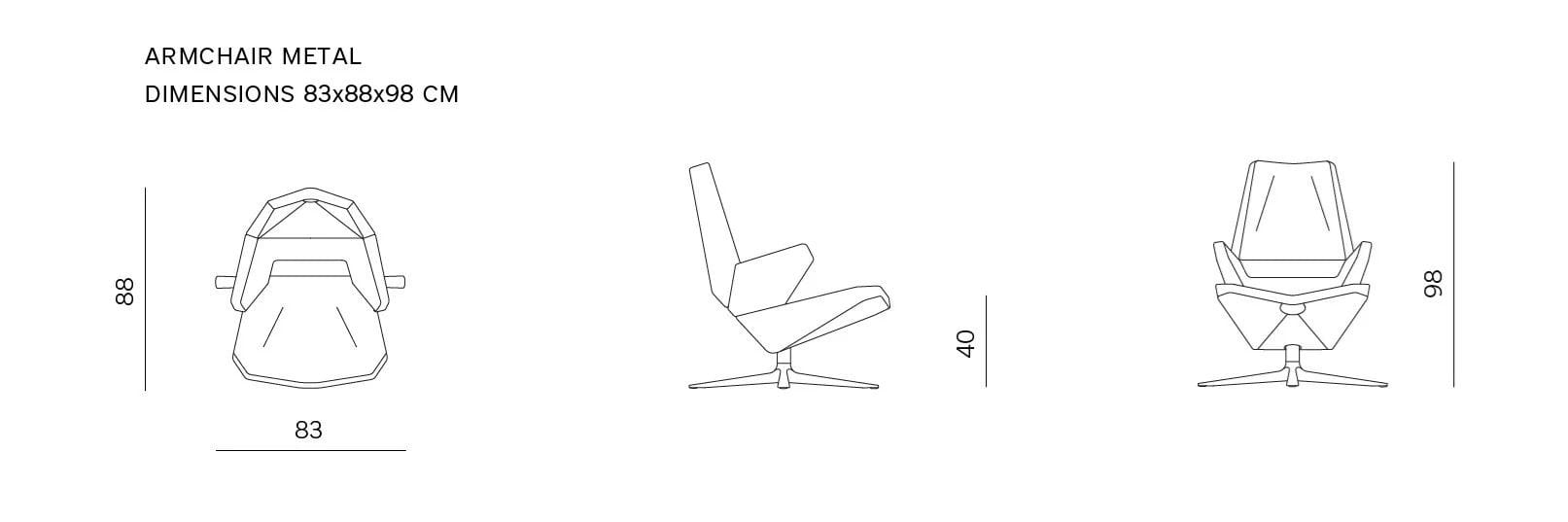 Кресло с высокой спинкой prostoria Trifidae ARCH-00137495 - Вид №6