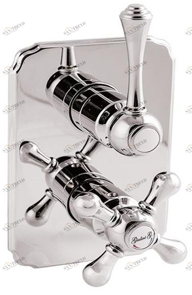 Rubinetteria Giulini Смеситель для душа с термостатом на 2 отверстия Parigi 8283ln