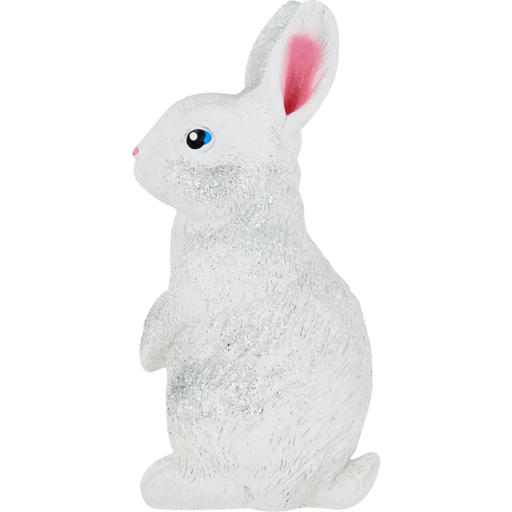 Копилка Зайчик бело-серебряная гипс Santreyd STLM-2081749 - Вид №3