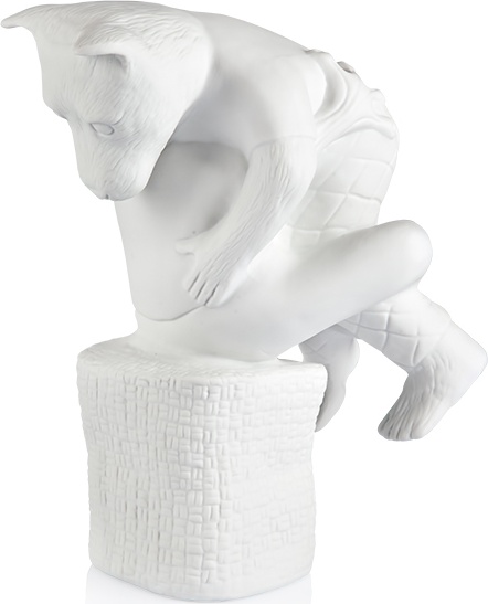 10586016 Hering Berlin Фигурка Hering Berlin "Лягушка и лис" 21см Фарфор, Керамика 