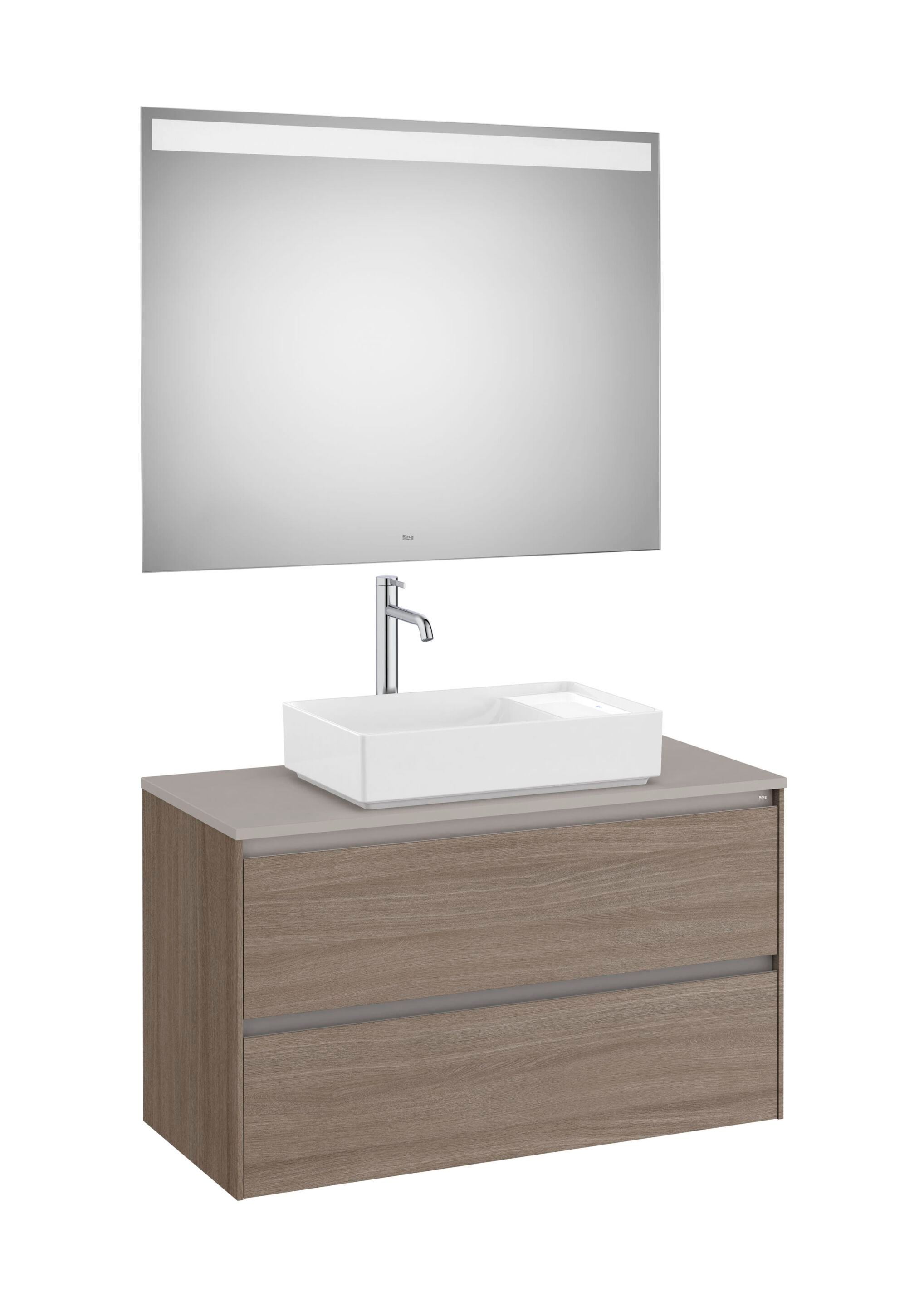 Деревянный одиночный умывальник с зеркалом Roca Ona ARCH-00036665 - Вид №22