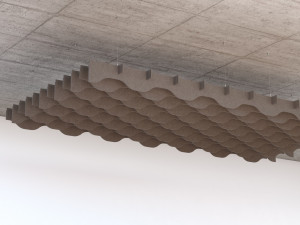 Рециркулированная ПЭТ подвесная акустическая панель