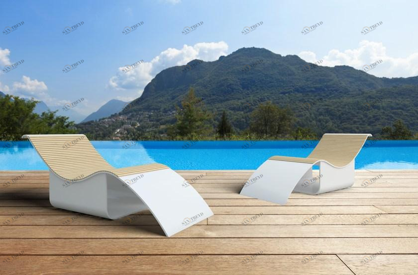 Zuri Design Шезлонг в твердой поверхности sun-id-1460694