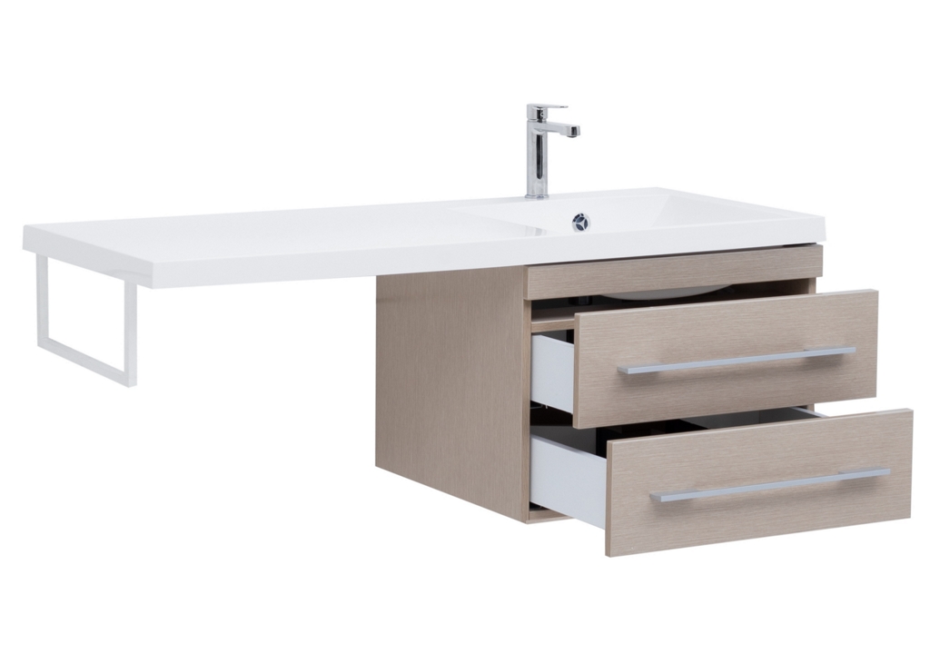 Тумба с раковиной Aquanet Нота 120 R светлый дуб 0017148500239568 - Вид №3