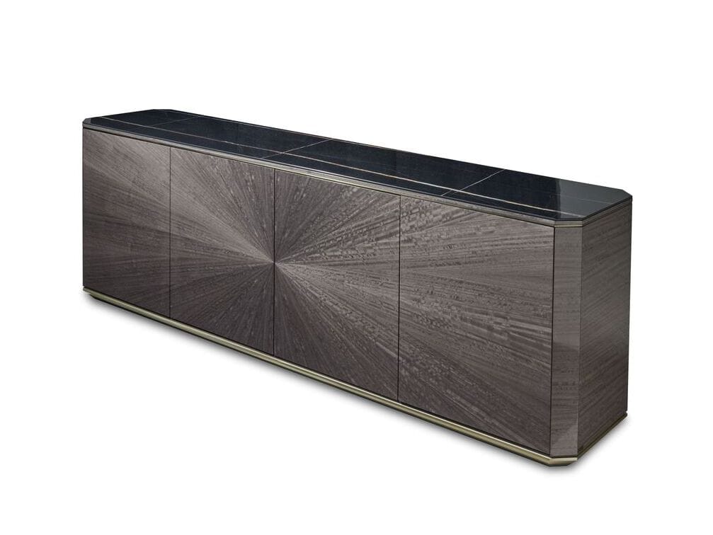 Деревянный шкаф с распашными дверями и мраморной столешницей Hurtado Evolution ARCH-00127805