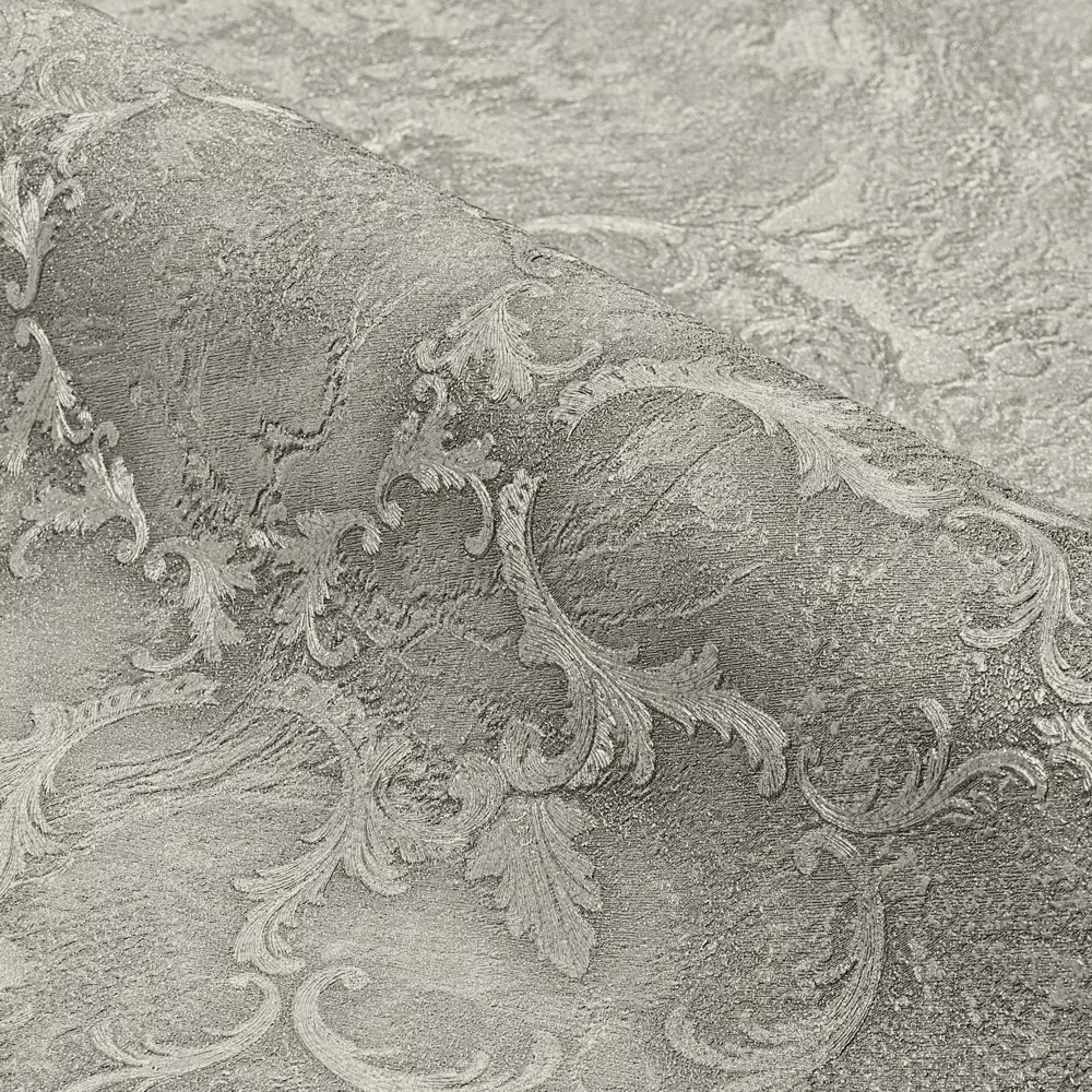 Обои флизелиновые Victoria Stenova Leonardo зеленые с вензельным узором 1.06 м 89425473 STLM-1572451 - Вид №3