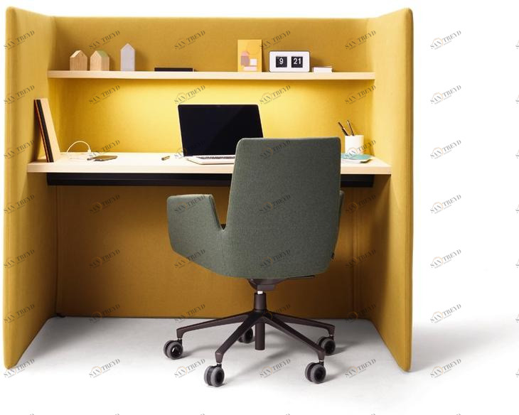 COR Рабочий стол из фанерованной древесины с системой управления кабелями Floater sun-id-1427296