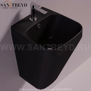 BB13NEROMATT Подвесная раковина настенная прямоугольная Simas Baden Baden черная