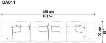 B&B Italia 3-х местный тканевый диван Dock sun-id-1376507 - Вид №90