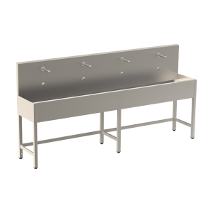 93521 Нержавеющий желоб на ножках с интегрированной электроникой (4 шт.), длина 2500 мм, 24 В пост. SANELA