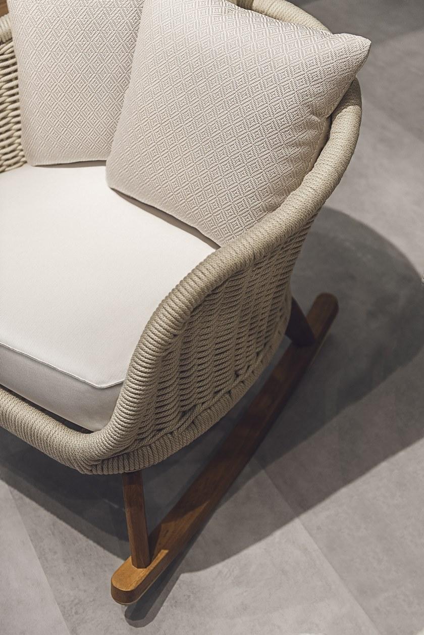 Atmosphera Садовое кресло-качалка из тика и акрила Ludo Lu.do - Вид №5