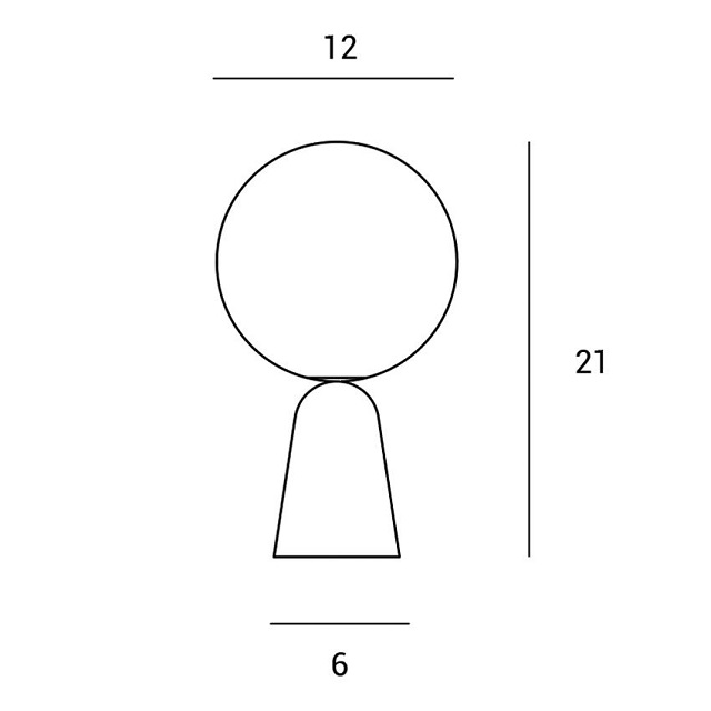 Miloox 1744.150 Настольная лампа LUNAR 21х12 см. - Вид №2