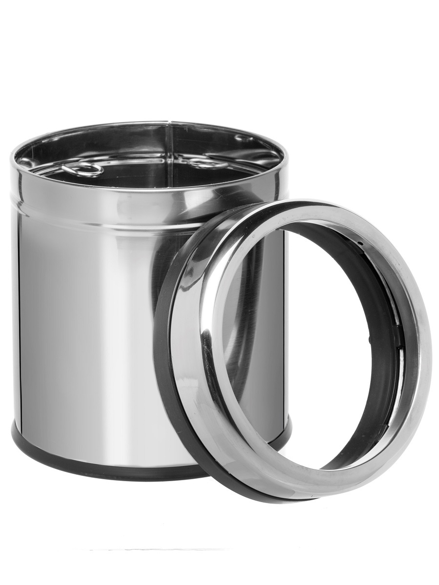 Ведро для мусора  без крышки Venus 5L Chrome NAVAKO 11144 - Вид №1