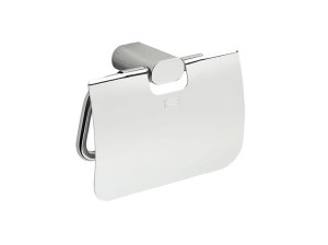 Хромированный латунный держатель рулона с крышкой
