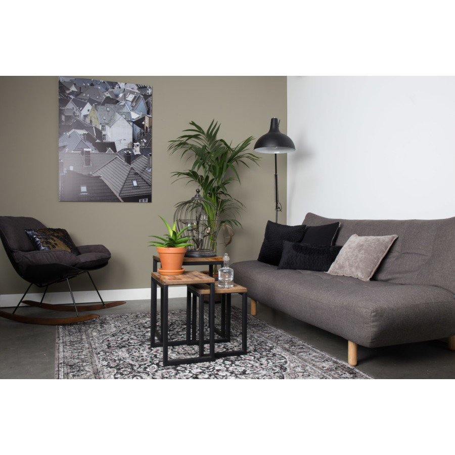 Ковер Chi 160x230 черный White Label Living 6000080 - Вид №4