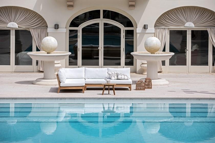 cbdesign Правый / левый модуль для модульного дивана из тика Vienna Tj 384 / 385 - Вид №3