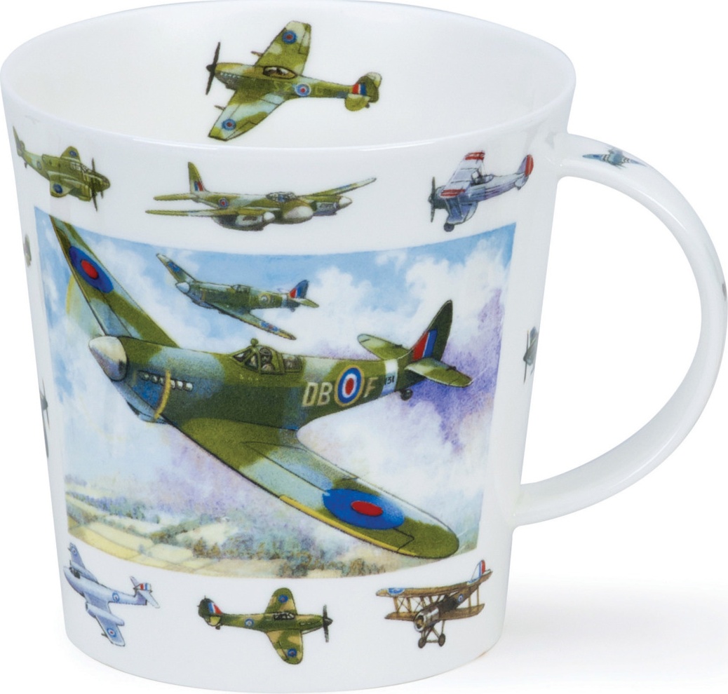 10648654 Dunoon Кружка Dunoon "Старинные самолёты.Кернгорм"480мл Фарфор костяной 