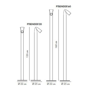 Алюминиевый светодиодный торшер