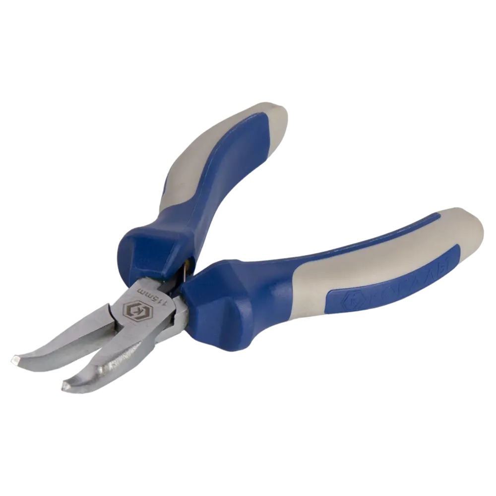 Длинногубцы изогнутые КОБАЛЬТ для точных работ в труднодоступных местах 89373957 STLM-1574624