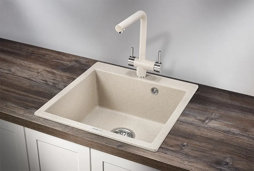 5102, ПИРИТ, кухонная мойка, кварц GRANULA 5102-ST108