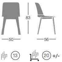 Segis Штабелируемый стул из полипропилена со встроенной подушкой To-be sun-id-1401206 - Вид №8