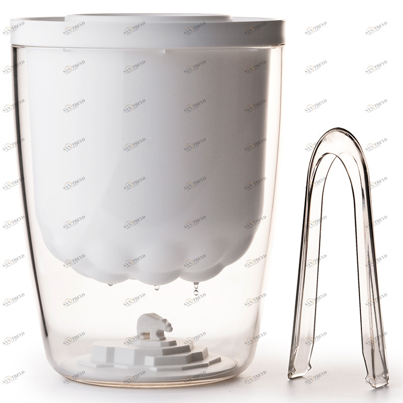 Ведро для льда с щипцами белое Polar Bear QUALY ДИЗАЙНЕРСКИЕ 00-3869548 Белый 