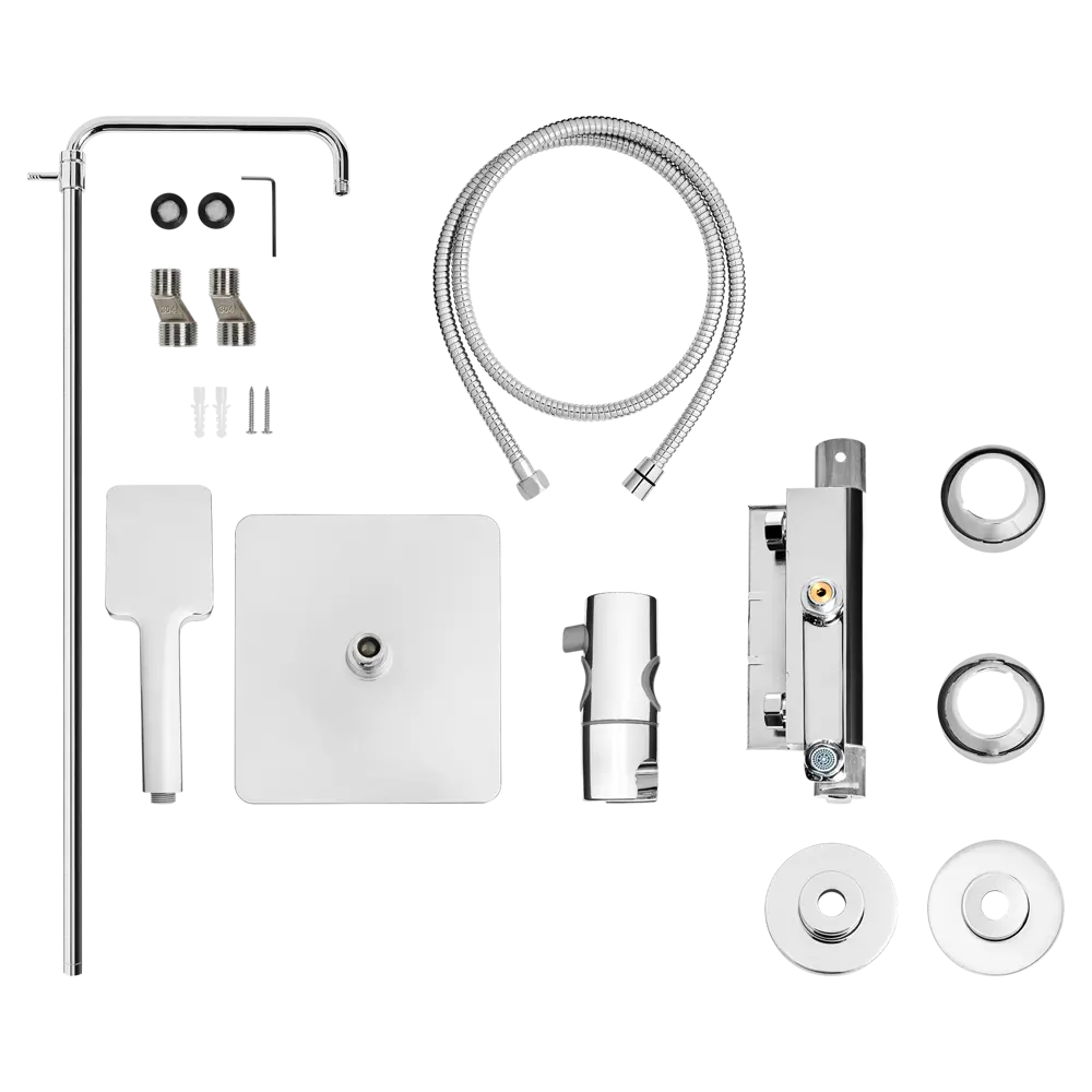 Душевая система KONSENSA Теано с термостатом 3 режима цвет хром STLM-2211098 - Вид №6